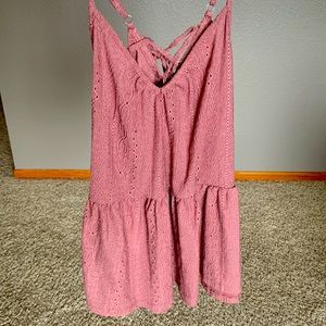 Pink/purple dressy tank top from Maurices